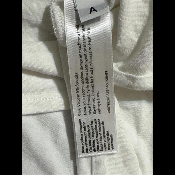 Eileen Fisher White Basic Quiet Luxury Designer Oversized Stretchy Tank XXS - Picture 8 of 10